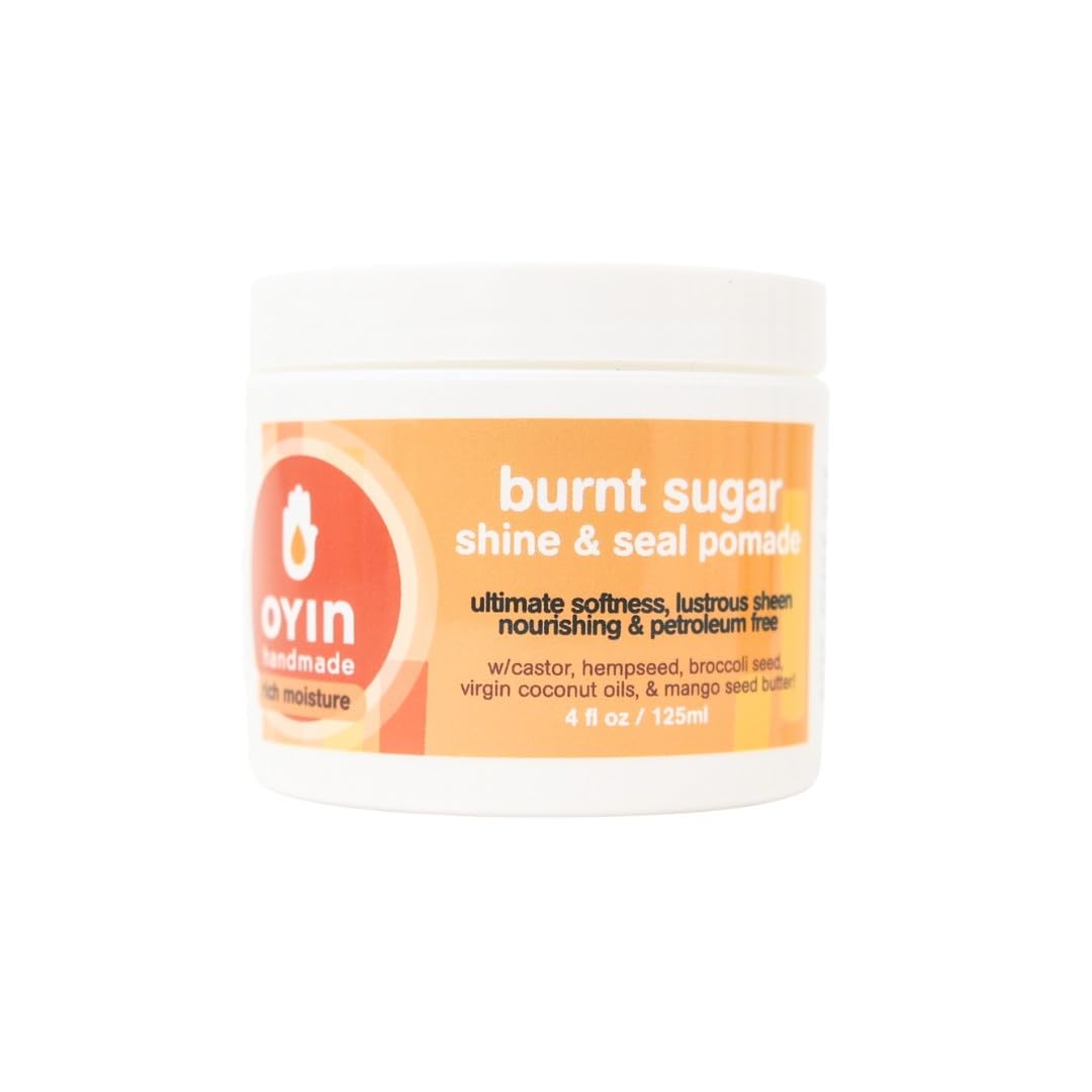 Oyin Handmade Burnt Sugar Pomade | Humectant Hair Pomade for Shine, Sealing, Hydration & Healthy Scalp | Petroleum-Free, All-Natural | 4 oz Beauty & Personal Care Oyin Handmade