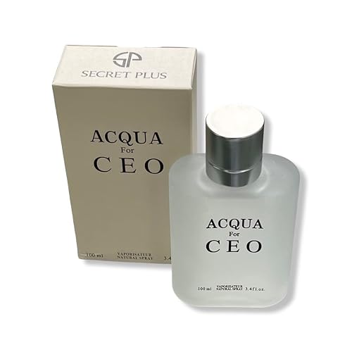 ACQUA for CEO by Secret Plus - Eau De Toilette Men's Daywear Cologne 3.4 Fl Oz - Aromatic Marine Nuances Beauty & Personal Care Secret Plus