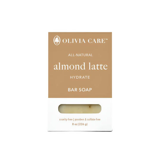 Olivia Care Exfoliating Bar Soap, Coffee Beans, 100% Natural, Organic Ingredients, Clean Energize Mind Body, Full of Vitamin & Antioxidants (Almond Beauty & Personal Care Olivia Care