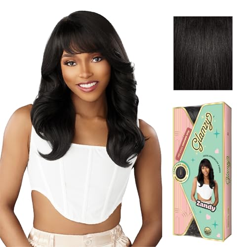 Sensationnel Glamzy Lace Crown Wig-Zandy, 1B OFFBLACK