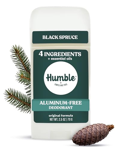 Humble Aluminum-Free Deodorant for Women & Men, Black Spruce - Clean & Fresh Natural Deodorant Stick with Essential Oils for Long-Lasting Odor Control Beauty and Personal Care HUMBLE SIMPLE AND TRUE.
