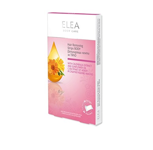 Hair Removing Strips for Body with Calendula Extract and Sunflower Oil Elea - 20 pcs + Calming Balm 15 g. / 0.5 oz. Beauty and Personal Care Elea