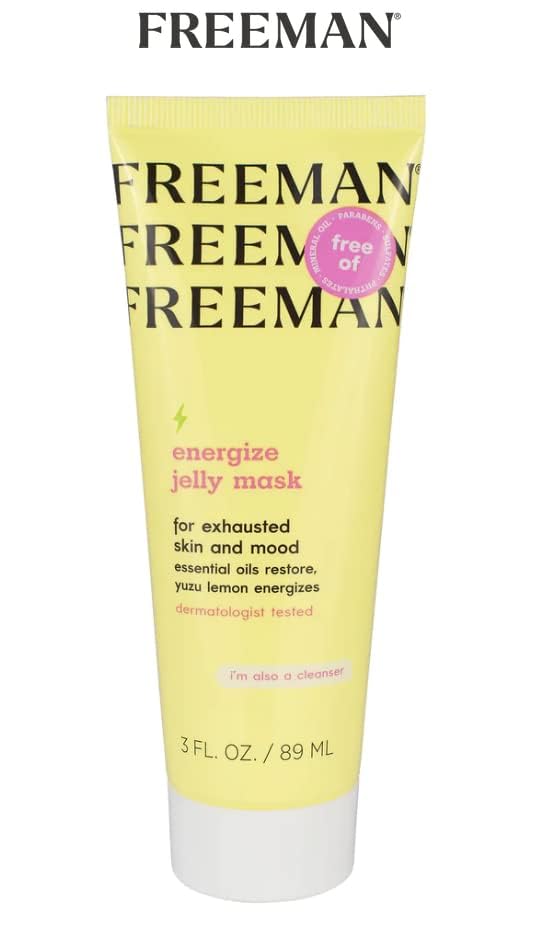 Yuzu Lemon Energize Jelly Mask by Freeman for Unisex - 3 oz Mask Beauty & Personal Care Freeman