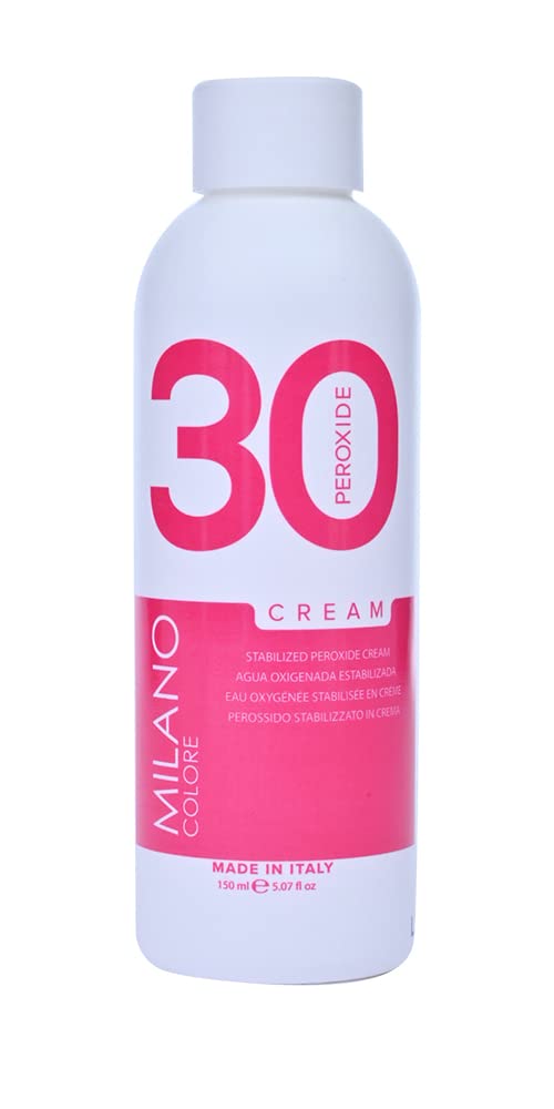 Milano Care Hydrogen Peroxide Developer - Professional Salon Bleaching Cream for Hair Coloring and Consistent Color, Volume 30 Creme, 5.03 fl oz/150 Beauty & Personal Care Milano Care