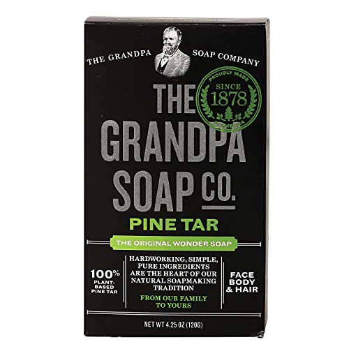 Grandpa's Pine Tar Soap 4.25 Ounce (Pack of 2) Beauty & Personal Care Grandpa's