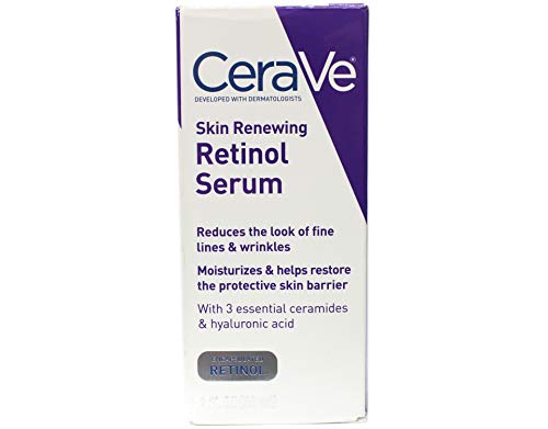 CeraVe Anti Aging Retinol Serum | Cream Serum for Smoothing Fine Lines and Skin Brightening | With Retinol, Hyaluronic Acid, Niacinamide, Beauty & Personal Care CeraVe