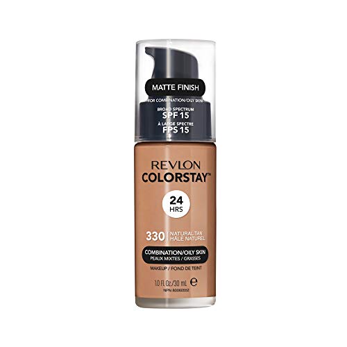 Revlon Liquid Foundation, ColorStay Face Makeup for Combination & Oily Skin, SPF 15, Longwear Longwear Medium-Full Coverage with Matte Finish, Natural Beauty & Personal Care REVLON