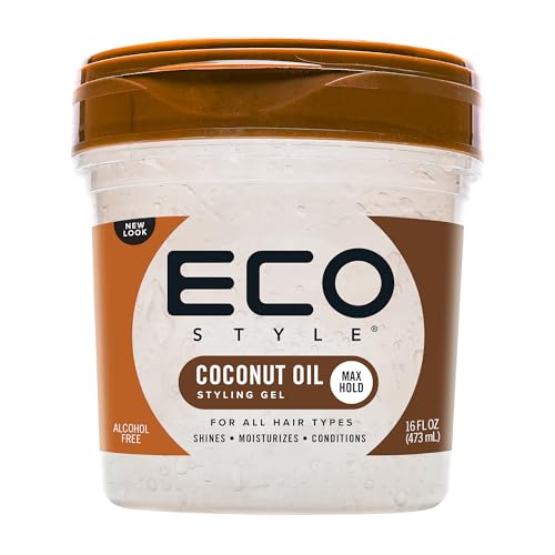 Ecoco Eco Style Gel - Coconut Oil - Adds Luster And Moisturizes Hair - Weightless Styling And Superior Hold - Prevents Breakage And Split Ends Beauty & Personal Care Eco Style