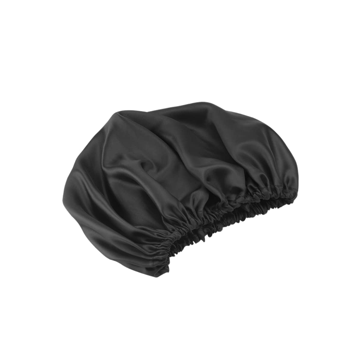 DOMPEL Satin Hair Cap for Curly, Voluminous, or Straight Hair - Prevents Frizz, Dryness, Knots, and Hair Breakage During Sleep - Model 392 Black Beauty and Personal Care DOMPEL