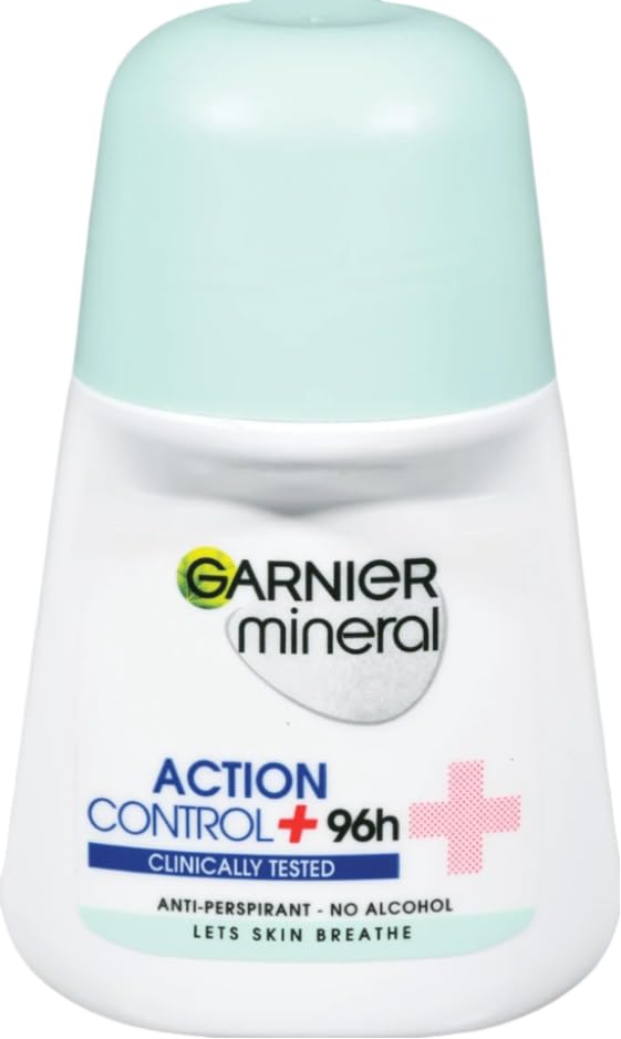 Garnier Mineral Action Control+ 96h Roll-On For Women, Clinically Tested, Alcohol Free, Let's Skin Breathe, 1.7 Fl. Oz. (PACK OF 6) Beauty and Personal Care Garnier