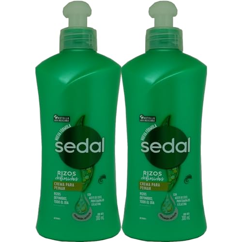 Sedal Curls Defined Hair Comb Cream with Coconut Oil, Provitamin B5, Elastin, 300ml, 2 Pack Beauty & Personal Care Sedal