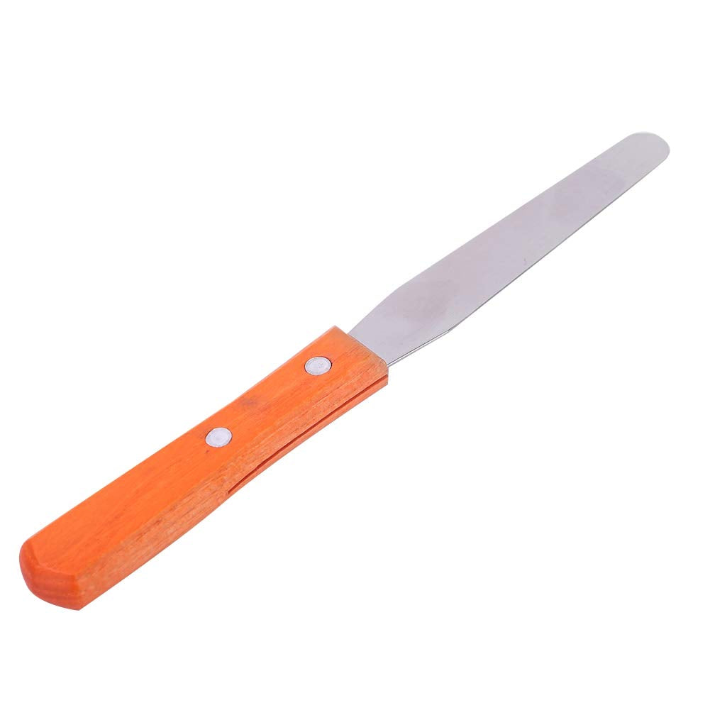LAVEN Metal Straight Stainless Waxing Spatula Wax Applicator Spatula Wooden Handle Craft Stick for Body Hair Removal Beauty and Personal Care MAVIS LAVEN