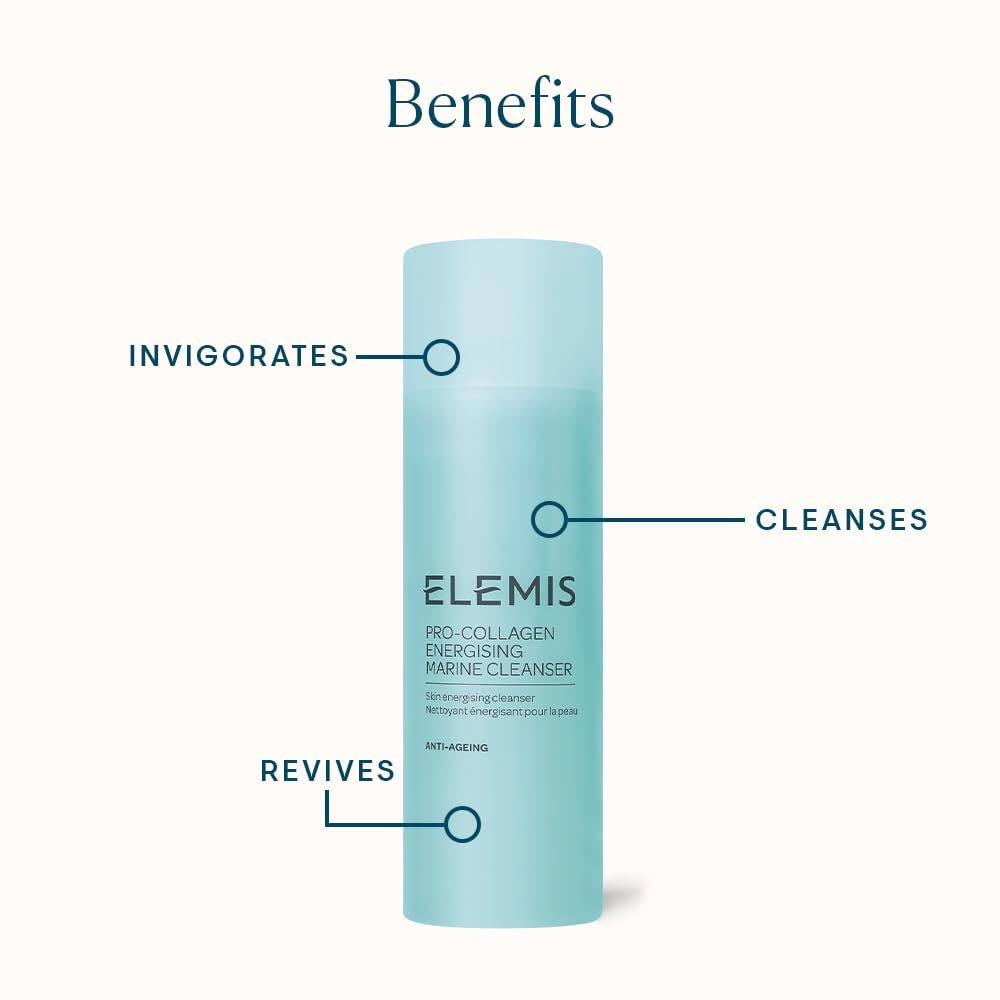 ELEMIS Pro-Collagen Energising Marine Cleanser 150ml - Anti-Aging Gel Face Wash To Purify, Energize & Refresh Skin with Magnesium & Zinc Beauty & Personal Care ELEMIS