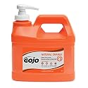 GOJO NATURAL ORANGE Pumice Hand Cleaner, 1/2 Gallon Quick Acting Lotion Hand Cleaner with Pumice Pump Bottle (Pack of 1)- 0958-04 Beauty & Personal Care GOJO