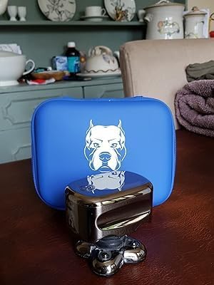 Skull Shaver Travel Case - Case for Electric Shaver - Protective Storage Case - Lightweight & Ideal for Travel - Compatible with All Models - Beige Beauty and Personal Care Skull Shaver