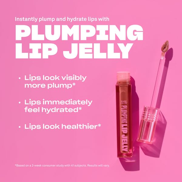 BABE ORIGINAL Glow Plumping Lip Jelly For Thicker Lips - High Shine Lip Gloss for Moisturizing, Hydrating and Soothing Lips, Blush Beauty & Personal Care BABE ORIGINAL
