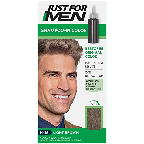 Just For Men Original Formula Men's Hair Color Light Brown H-25 - 1 Application Beauty & Personal Care Just for Men