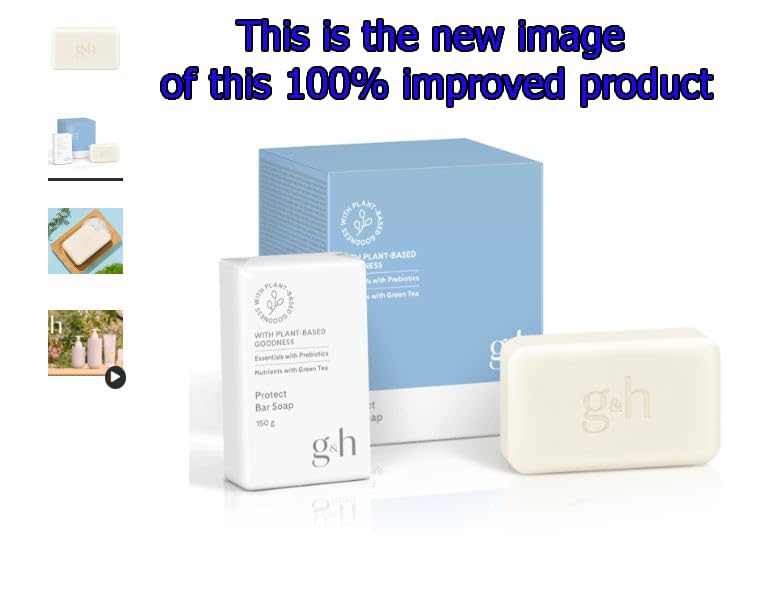 2 Pack Set G&H Protect Bar Soap Sulfate Free 5.29oz Each Clean-Scented Beauty & Personal Care G&H