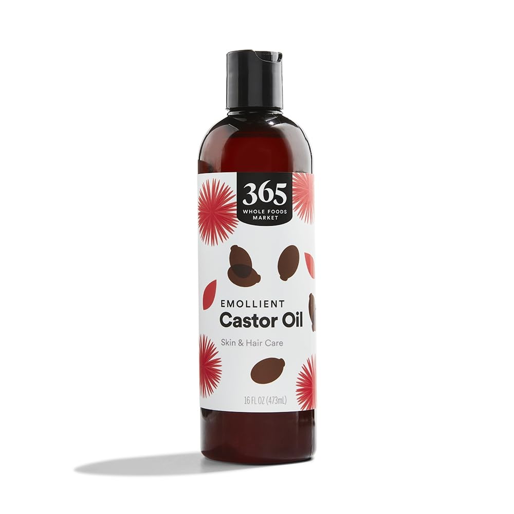 365 by Whole Foods Market, Emollient Castor Oil, Skin & Hair Care, 16 Fl Oz Beauty & Personal Care 365 by Whole Foods Market