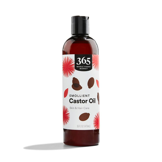 365 by Whole Foods Market, Emollient Castor Oil, Skin & Hair Care, 16 Fl Oz Beauty & Personal Care 365 by Whole Foods Market