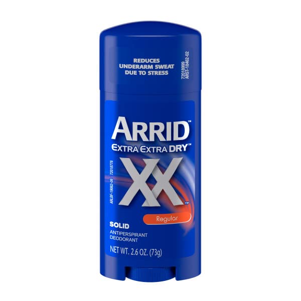 Arrid XX Extra Extra Dry Solid Antiperspirant Deodorant, Regular, 2.6 oz. (Pack of 5) Beauty and Personal Care Arrid