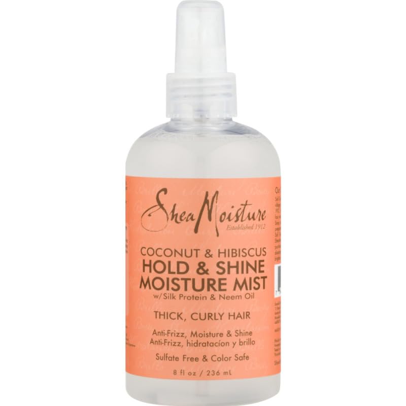 Shea Moisture Coconut & Hibiscus Hold & Shine Moisture Mist, 8 Ounce Beauty & Personal Care SheaMoisture