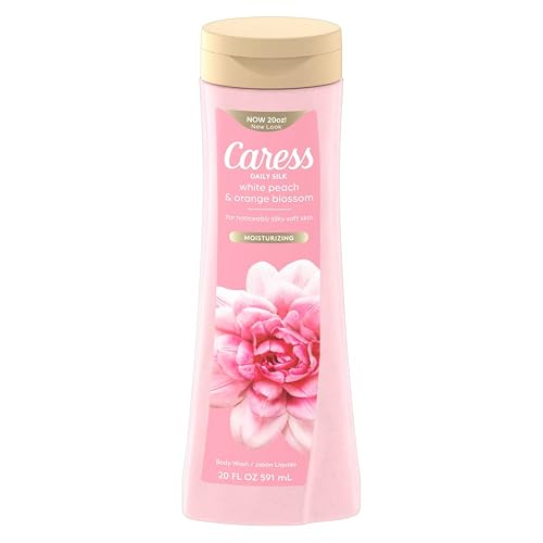 Caress Body Wash With Silk Extract For Noticeably Silky, Soft Skin Daily Silk Body Soap With White Peach & Orange Blossom 20 fl oz Beauty & Personal Care Caress