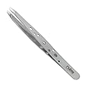 Rubis Hole Pattern Classic Stainless Steel Slanted Tweezers For Precise Eyebrows and Hair Removal, The Elegance Collection, 1K111,Silver,Rubis Beauty & Personal Care Rubis