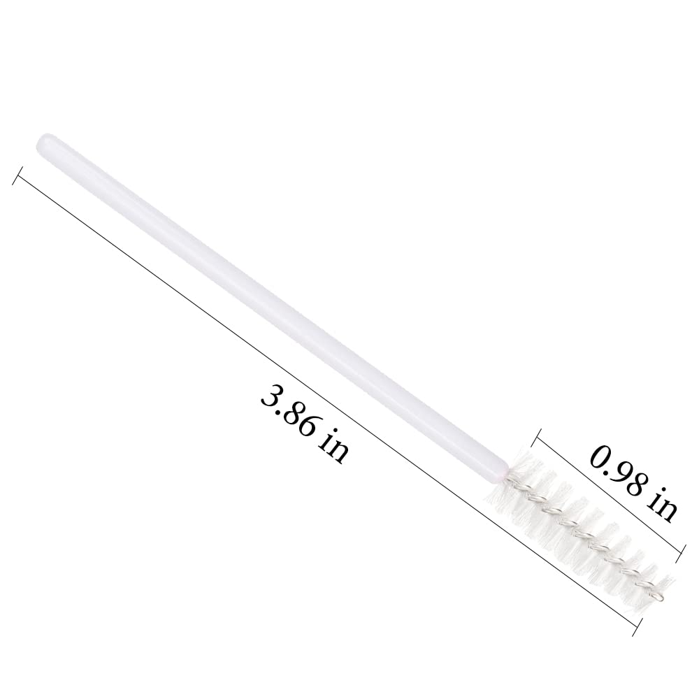300 Pack Eyelash Mascara Wands Disposable Lash Brushes for Extensions Makeup Brush Applicators Tool Kit, White/White Beauty & Personal Care Mekupeu