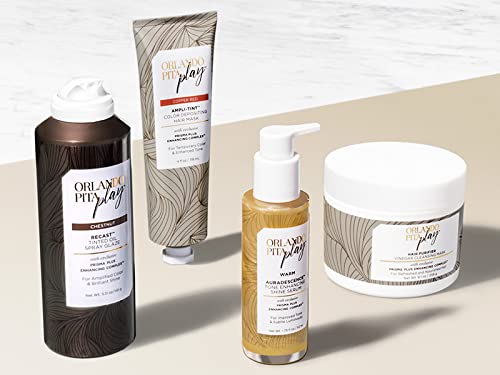 ORLANDO PITA PLAY Recast Tinted Oil Spray Glaze, Quickly Refreshes Color & Adds A High-Shine Finish, Brunette, 5.2 Oz Beauty & Personal Care ORLANDO PITA PLAY