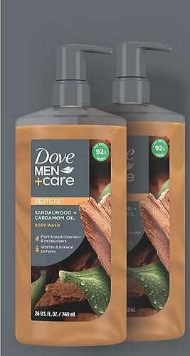 Dove Men+Care Sandalwood + Cardamom Oil Body Wash, 2 pk./26 fl. oz. Beauty & Personal Care Dove