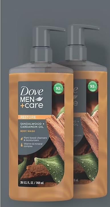 Dove Men+Care Sandalwood + Cardamom Oil Body Wash, 2 pk./26 fl. oz. Beauty & Personal Care Dove
