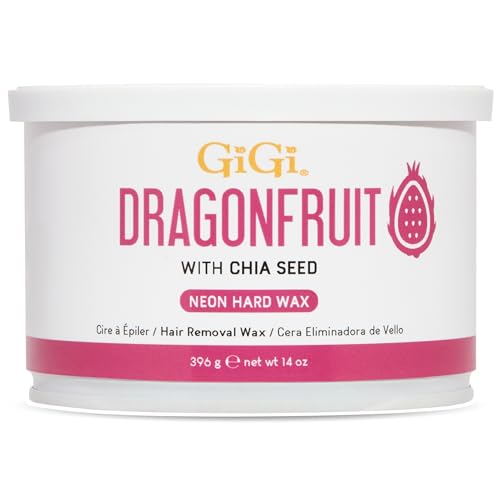 Gigi Neon Hard Wax - Dragonfruit, Stripless Wax for Hair Removal, Ideal for Sensitive Skin, 14 Oz Beauty and Personal Care GIGI