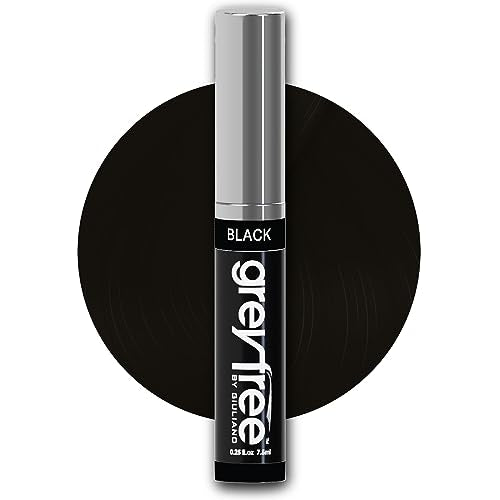 Greyfree Hair Mascara Root Touch-Up for Gray Hair | Precision Hairline Concealer for Brows & Beard (BLACK) Beauty & Personal Care Greyfree