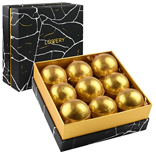 Birthday Gifts, 24K Gold Bath Bombs Set, Deluxe Marble Bath Bomb Gift Set, 9 Bath Bombs for Women & Men, Perfect for Bubble & Spa Bath, Natural… Beauty & Personal Care LOVERY