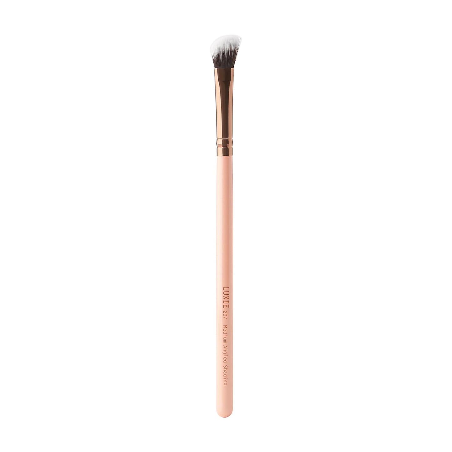 Luxie Rose Gold Medium Angled Shading Brush 207 - Makeup Brush for Highlighting, Defining Crease, and Blending Eyeshadow - Eyeshadow Applicator - 1 pc Beauty & Personal Care LUXIE