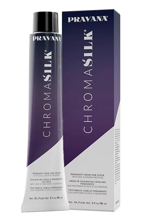 ChromaSilk Hair Color Creme 3oz Permanent hair coloring Silk & Keratin Protein (Pravana 6N) Beauty & Personal Care Hansi Naturals