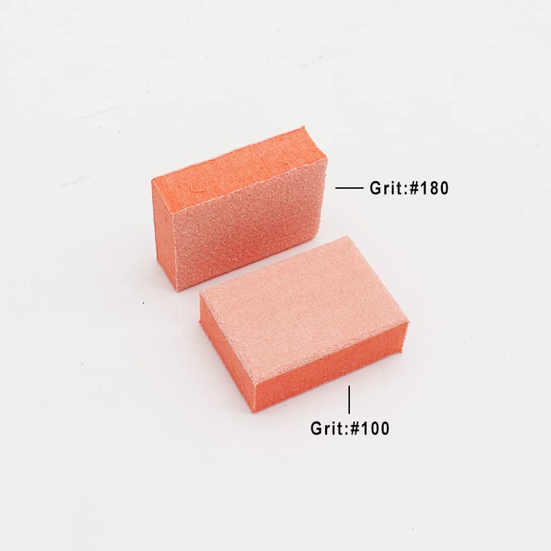 Bzbuy Nail Mini Orange Buffer Block File 100/180 Grit 2 Sided (130 Count) Beauty & Personal Care Bzbuy