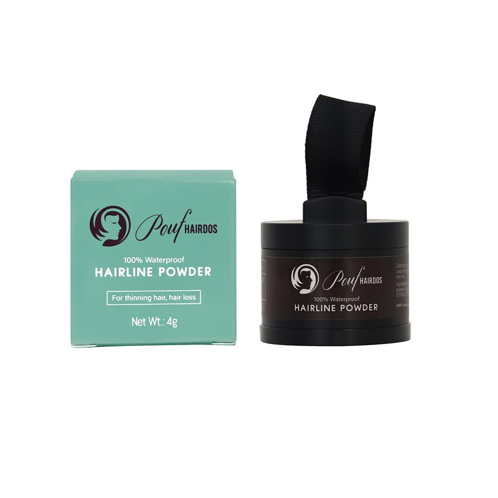 Waterproof Hairline Powder, Quick Hair Roots Touch-up Powder for Men and Women, Hair Roots Cover-up, Hair Shadow for thinning hair, bald spots Beauty & Personal Care Pouf Hairdos
