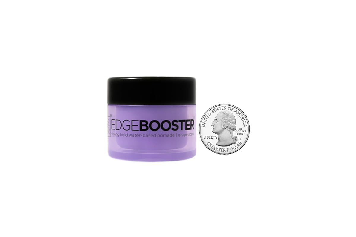 Style Factor EDGEBOOSTER Strong Hold Water-Based Pomade 0.85 Oz Mini Travel Size (0.85 Fl Oz (Pack of 1), Grape) Beauty & Personal Care Style Factor