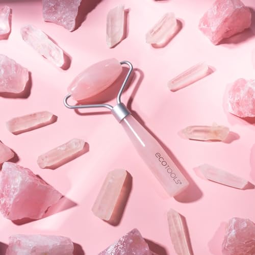 EcoTools Mini Rose Quartz Facial Roller with 100% Rose Quartz (Pack of 1) Beauty & Personal Care EcoTools