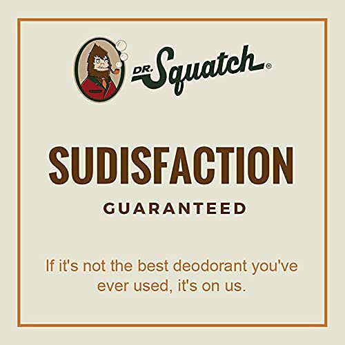 Dr. Squatch Natural Deodorant for Men - Odor-Squatching Men's Deodorant Aluminum Free - Wood Barrel Bourbon 2.65 oz (1 Pack) Beauty and Personal Care Dr. Squatch