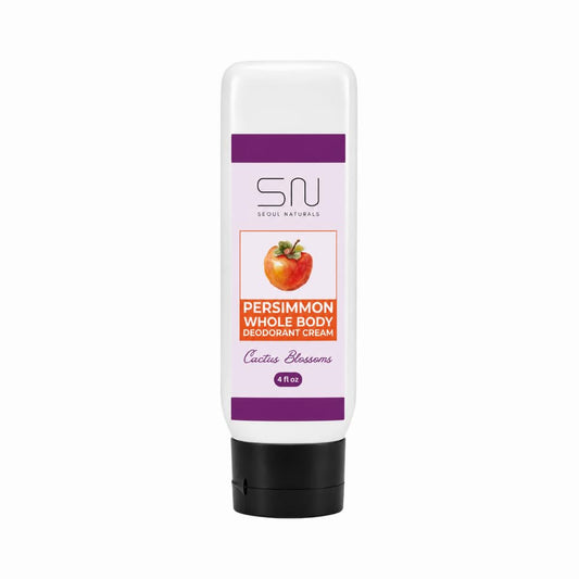 Seoul Naturals Persimmon Whole Body Deodorant Cream 2 Pack, Cactus Blossom Scented, Eliminates Nonenal Odors, k beauty inspired, 8fl oz, 2 x 4fl oz Beauty and Personal Care Seoul Naturals