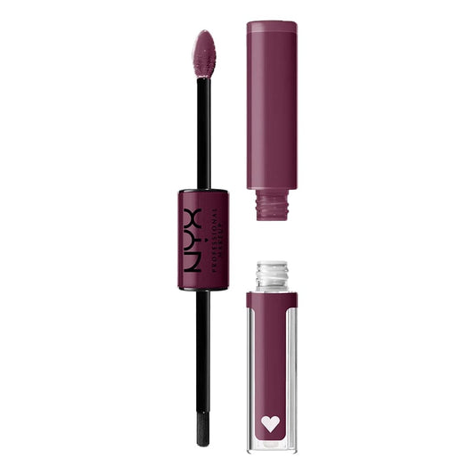 NYX Professional Makeup Shine Loud, Long-Lasting Liquid Lipstick with Clear Lip Gloss - Make It Work (Cool-Toned Plum) Beauty & Personal Care NYX PROFESSIONAL MAKEUP