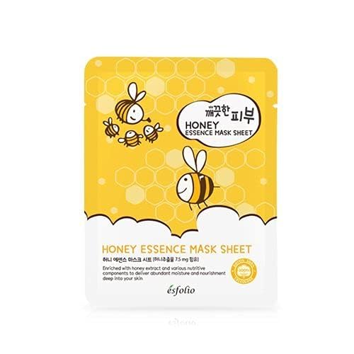 Esfolio Pure Skin Essence Mask Sheet Anti-Aging Rejuvenation Hydration Honey (Pack of 10)… Beauty & Personal Care esfolio