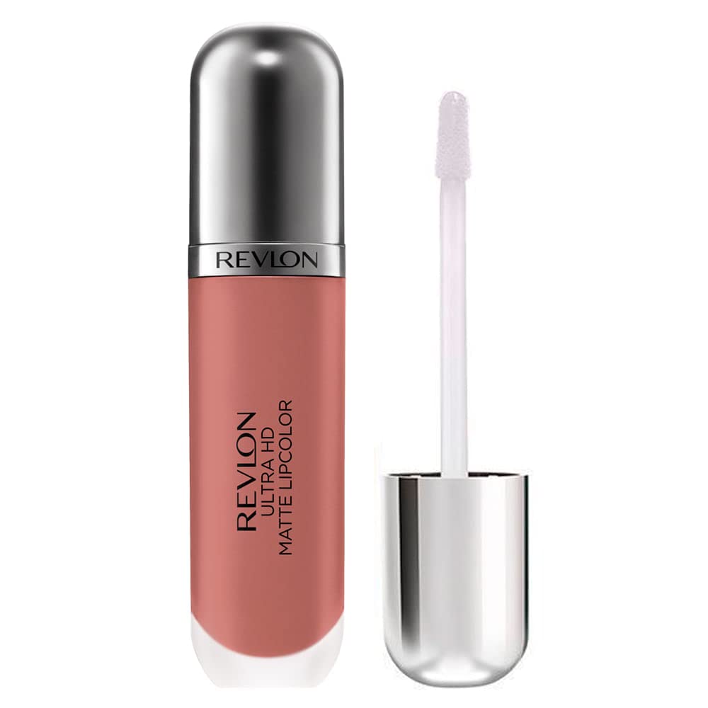 Revlon Ultra HD Matte Lipcolor, Velvety Lightweight Matte Liquid Lipstick In Nude / Brown, Forever (645), 0.2 oz Beauty & Personal Care REVLON