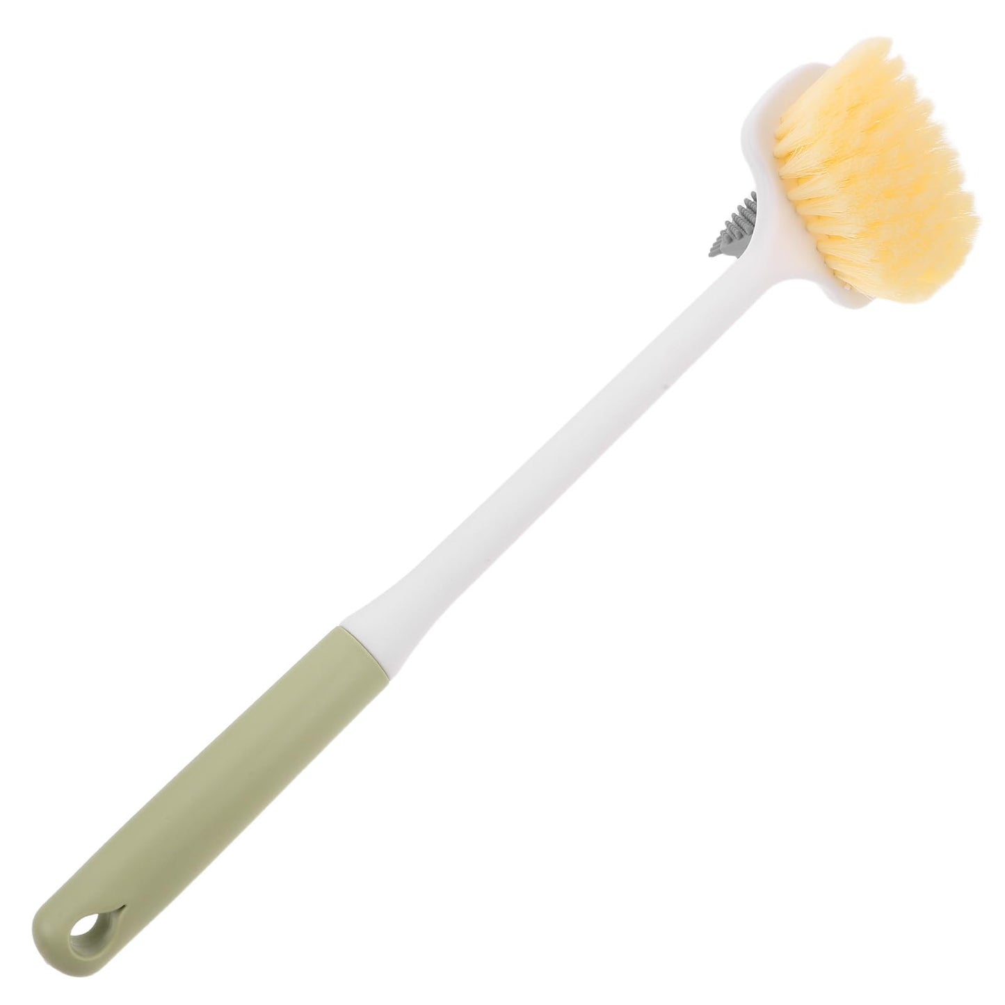 COHEALI Long Handle Foot Scrub Brush Double-Sided Soft Bristle Shower Scrubber for Exfoliation and Foot Massage, Bath Cleaning Brush for Seniors Beauty and Personal Care COHEALI