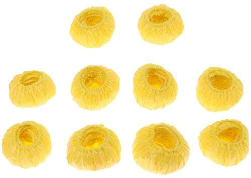 100pcs Disposable Ear Covers Kids Baby Boys Girls Disposable Bath Shower Ear Protectors Caps for Hair Dye, Shower, Bathing - Yellow Beauty and Personal Care FRECI