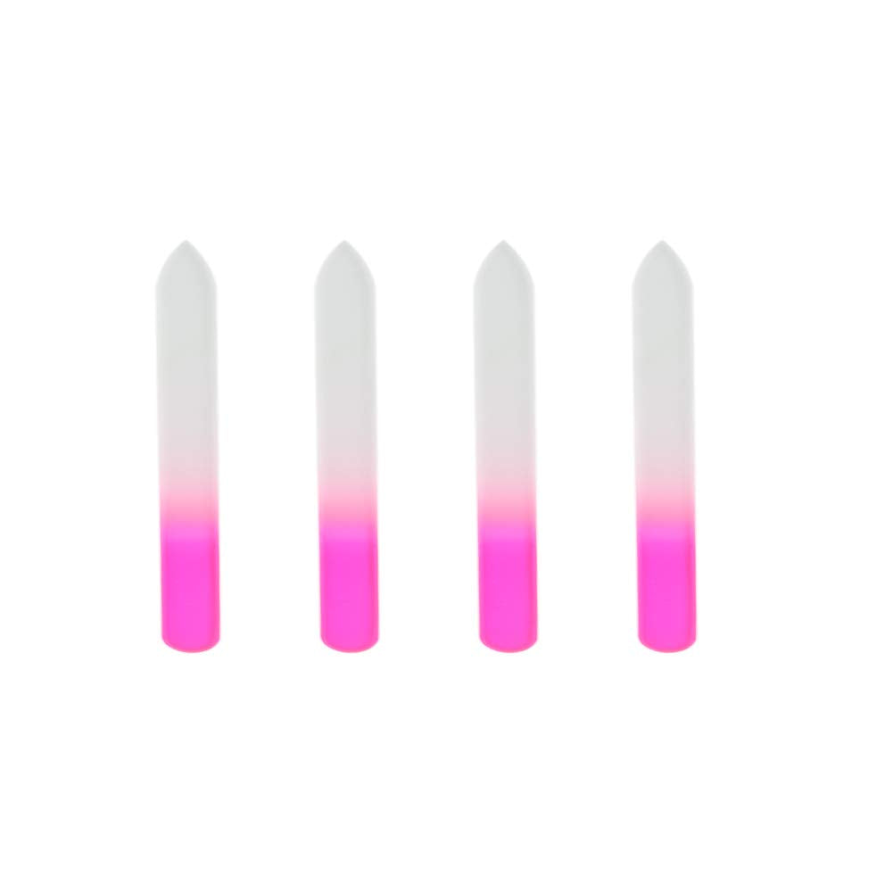 SIUSIO 20PK 3.5 inch Professional Czech Short Crystal Glass Baby Nail Files Buffer Mini Manicure Kit Set Gradient Rainbow Color for Nail Polishing Beauty & Personal Care SIUSIO