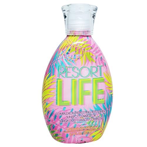 Australian Gold Designer Skin Resort Life Intensifier Tanning Bed Lotion, Complexion Perfecting with Sunspot Corrector 8.5 fluid ounces, White Beauty & Personal Care Australian Gold